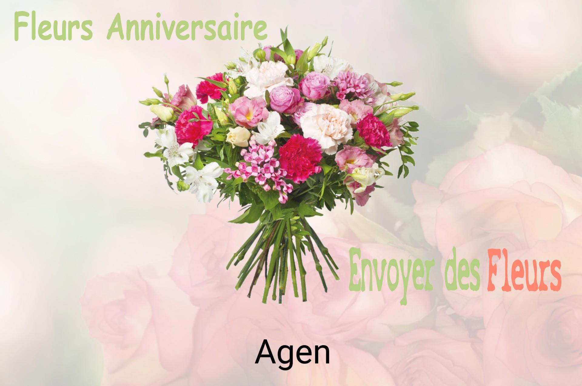 Bouquet de fleurs d’anniversaire livré à Agen